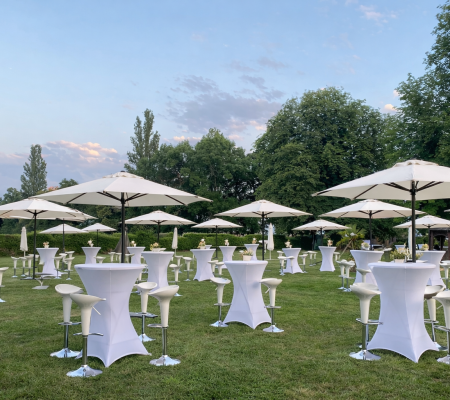 Mange-debout lycra et parasol