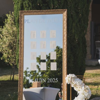 Plan de table vert sauge